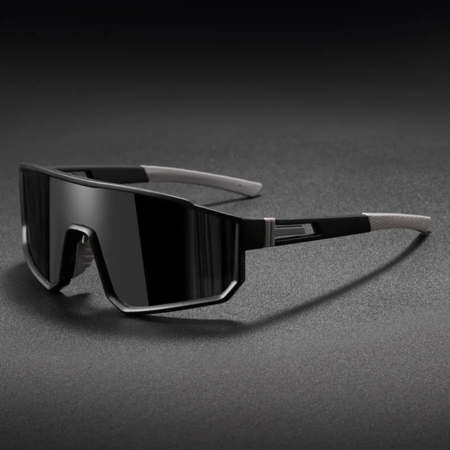 Gafas de ciclismo de gran tamaño para hombre, gafas de sol con revestimiento colorido a prueba de viento para bicicleta, deportes al aire libre, motocicleta