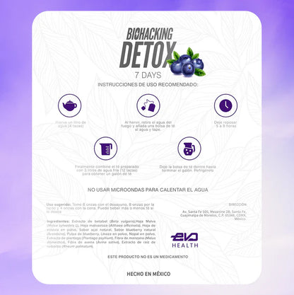Biohacking Detox (4 sobres, duración 1 mes)