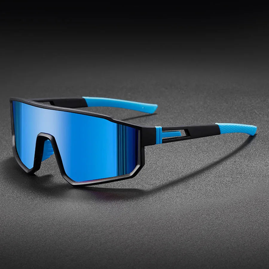 Gafas de ciclismo de gran tamaño para hombre, gafas de sol con revestimiento colorido a prueba de viento para bicicleta, deportes al aire libre, motocicleta
