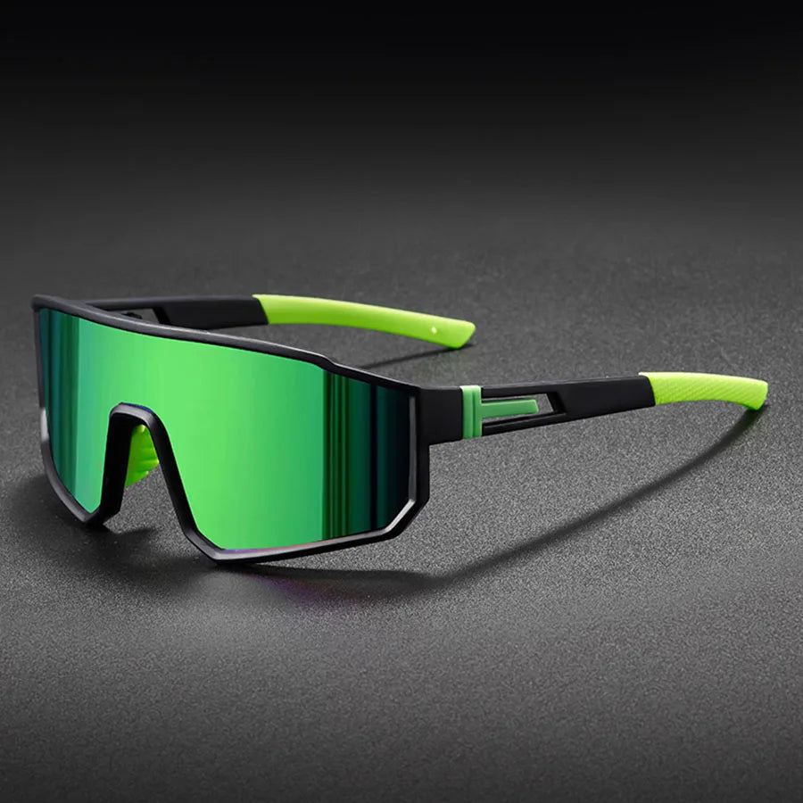 Gafas de ciclismo de gran tamaño para hombre, gafas de sol con revestimiento colorido a prueba de viento para bicicleta, deportes al aire libre, motocicleta